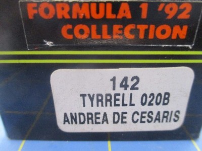 Tyrrell 020B Andrea De Cesaris #4 1992 142 Onyx 1/43 F1 Formula 1 MORE LISTED