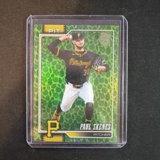 2026 Topps Series 1 Paul Skenes Green Holiday Easter Parallel #100 Pirates