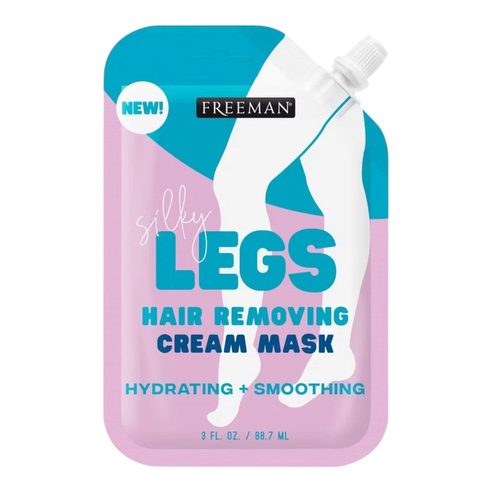 Freeman Silky Legs Hair Remover Cream Mask 2x 88.9ml – Hydrate & Smooth Skin - Image 2 of 4