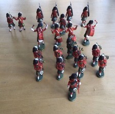 Lot de soldats jouets en plastique écossais britanniques A