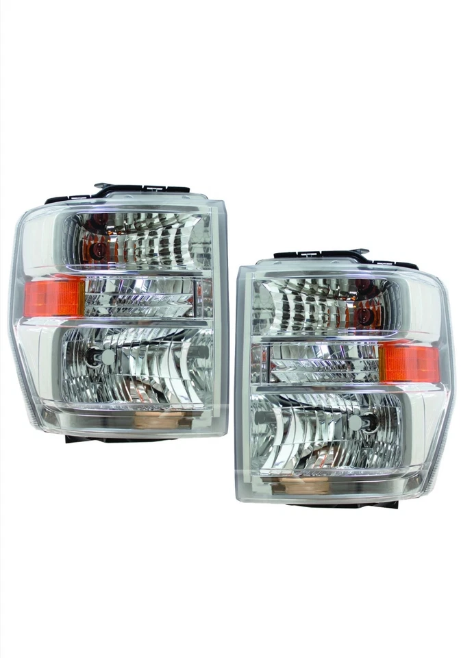 一对车头灯组件适用于福特 E-150 E350 系列 Van,F-650 F-750 — 第 2/4 张图片
