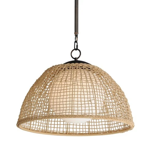 Maxim 22472 Cestino 21"W Wood Pendant - Bronze - Picture 1 of 7