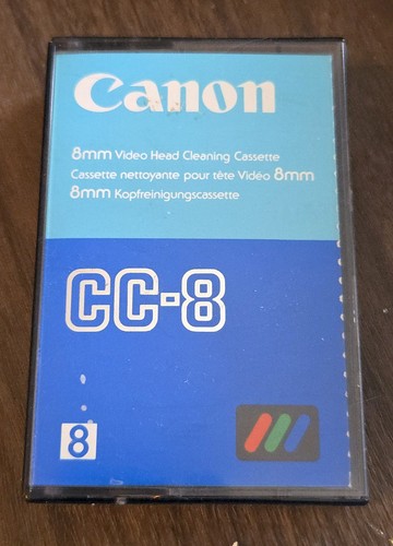 CANON 8mm / Hi8 / DIGITAL 8 CAMCORDER HEAD CLEANING TAPE - CC-8 Partially used