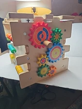 KidKraft Deluxe Activity Cube Toddler Fun Colorful Educational Moveable Pieces 