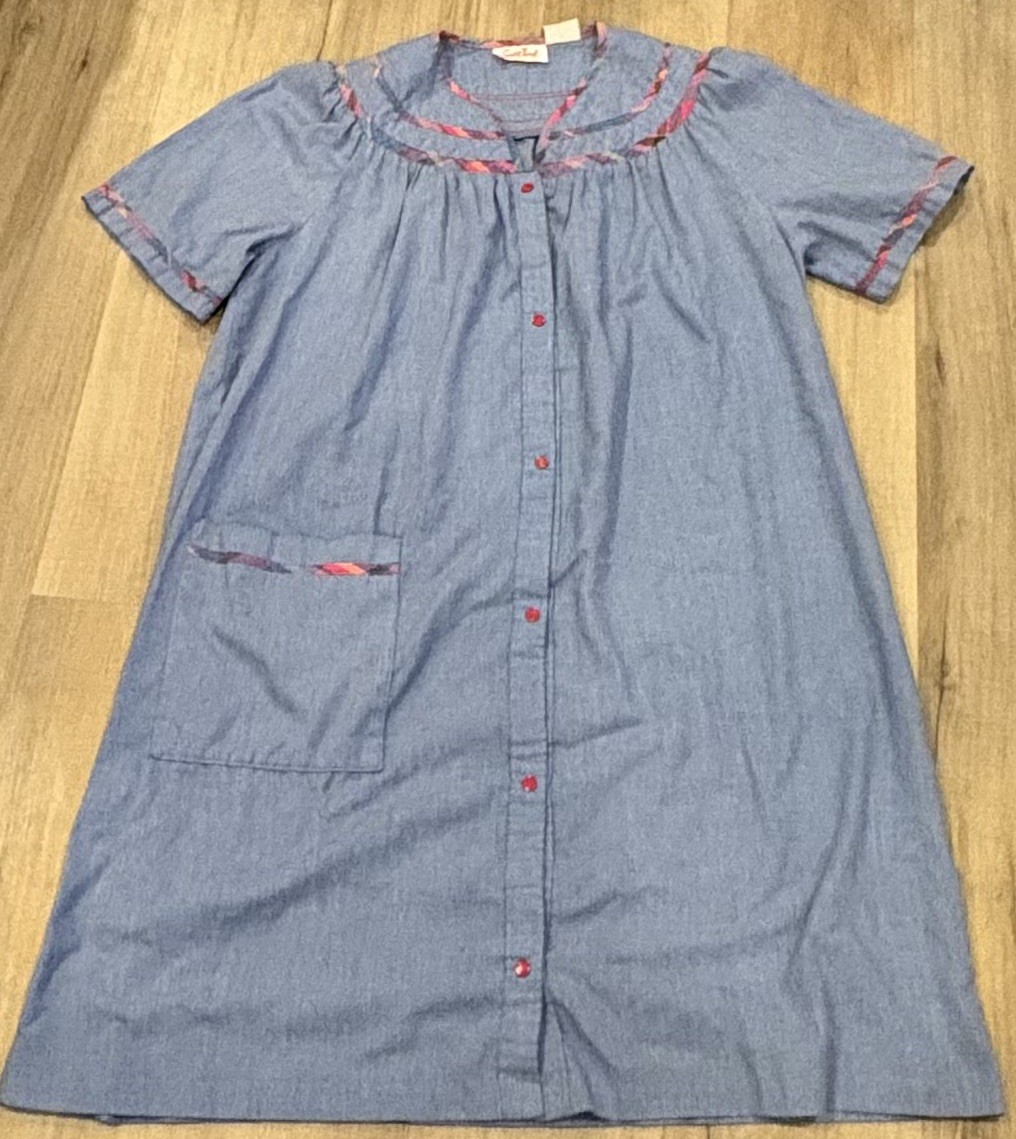 Vintage SMART TIME Button Down Lightweight Denim … - image 1