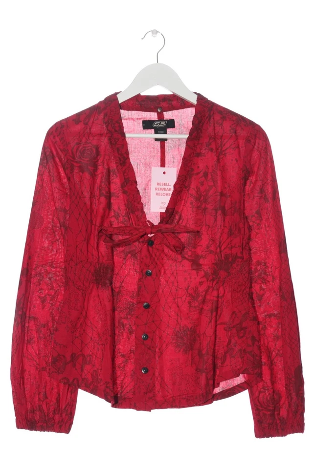 55 DSL Camisa de manga larga Mujeres Camisa de vestir Talla EU 38 rojo - Imagen 4 de 4