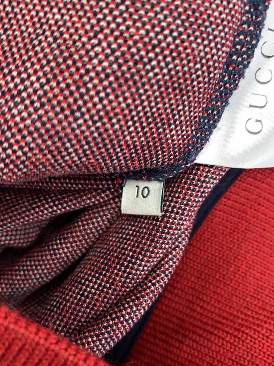 GUCCI Giacca donna blusa cotone rosso fantasia all over taglia 10 #EF AAA