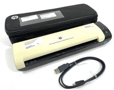 HP Scanjet Professional 1000 Mobile USB Document Scanner L2722 Yellowed w/ case