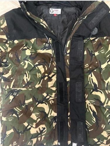 AAPE By A Bathing Ape 1st Camo Down Puffer Jacket XL Green Camo ASW2002A image 10