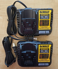 Set of 2 - DeWALT 4 Amp Charger 12V  20V Volt MAX Li Ion Model DCB1104 2025