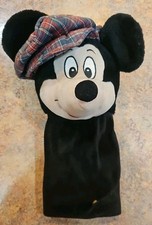 Mickey Mouse Golf Club Driver Cover With Plaid Cap