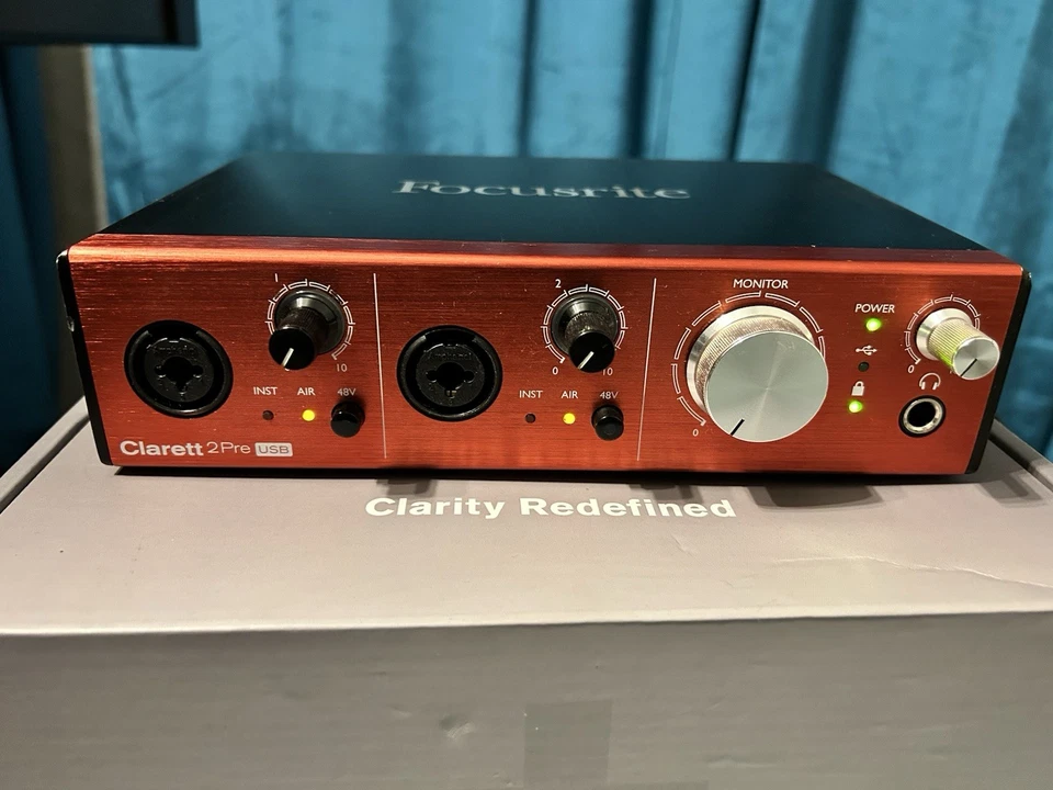 Focusrite Clarett+ 2Pre USB Audio Interface – Good Condition - Image 3 of 4