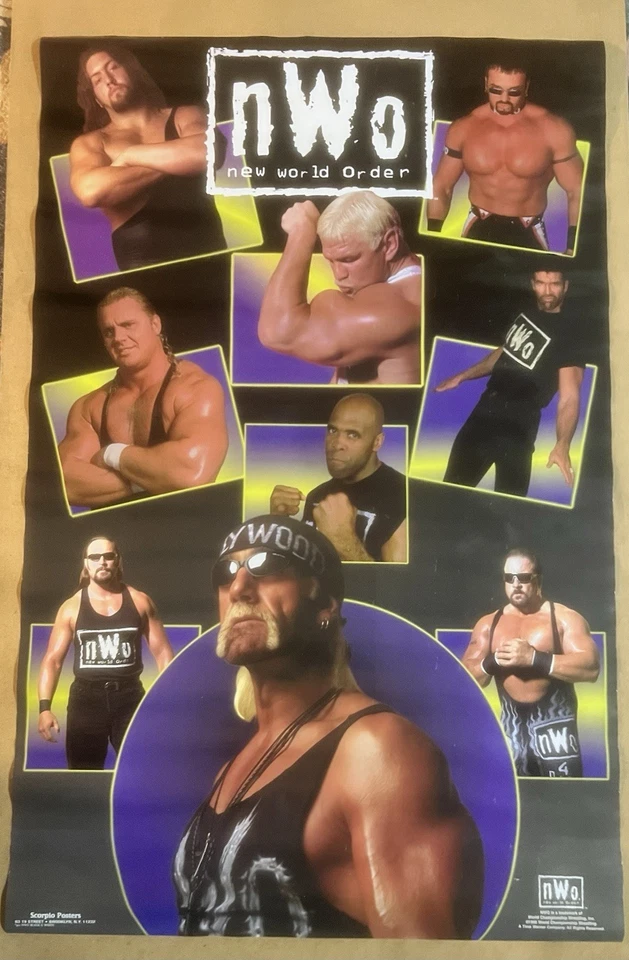 Nuevo con etiquetas #312 póster blanco y negro 23" X 35" Escorpio 1998 Hulk Hogan WCW Foto 2 de 2