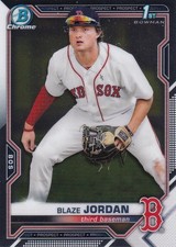 2021 Topps Bowman Boston Red Sox Blaze Jordan Base Chrome Prospects