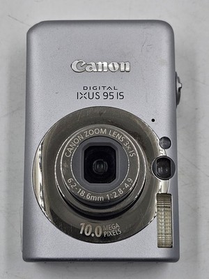 Canon Ixus 95 IS 10,0 MP Digitalkamera Silber - Funktioniert
