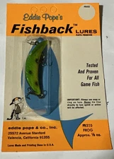 Vintage Eddie Pope's       1/8oz   Fishback    FB2         Frog