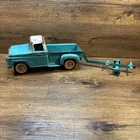 Vintage  1958 Tonka Farm Pick-Up Truck and Trailer Rustic Truck Look