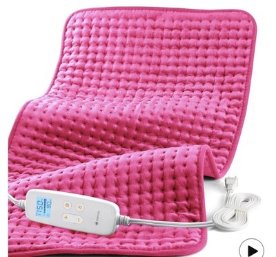 Pink Heating Pad for Period Cramps, Large Heated Pad, Hot Pad College Dorm