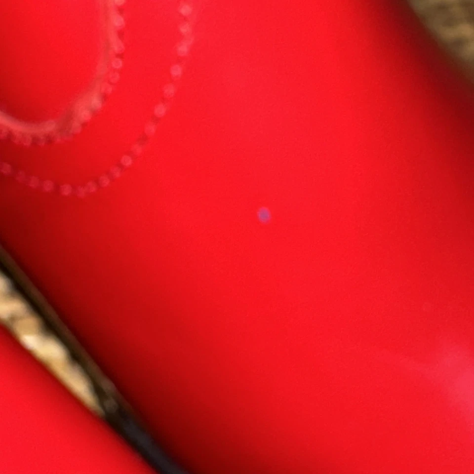 Calvin Klein SADI Women's Size 6.5 Square Toe Ankle Boot Leather Red Side Zipper - Image 2 of 4