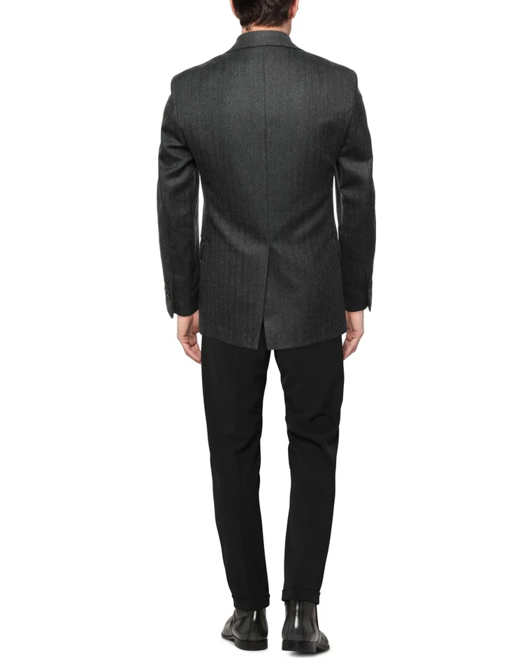 RRP€568 BROOKS BROTHERS Wool Flannel Blazer Jacket US36 IT46 S Herringbone - Image 2 of 4