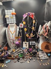 Kids Random Jewelry Accessory Lot Some Vintage 100 Pieces Necklace Ring