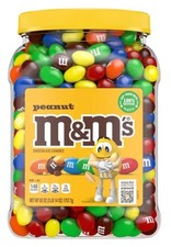 M M'S Peanut Chocolate Candy Bulk Jar 62 oz FREE SHIPPING