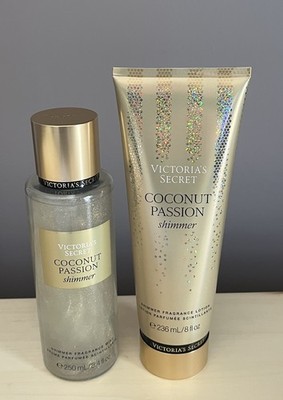 Victoria s Secret Coconut Passion Shimmer Fragranced Body Mist & Body Lotion New