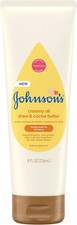 Johnson's Creamy Oil for Baby, Moisturizing Body Lotion with Shea  Cocoa Butter
