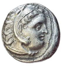 Alexander III The Great 336-323 AR Drachm, Kolophon, Posthumous, Ancient Greece