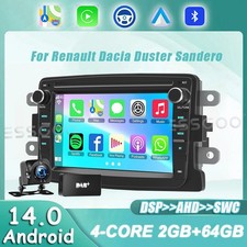 DAB+ Apple Carplay Car Radio Stereo GPS For Renault Dacia Duster Sandero 2+64GB