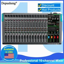 16 Channels Audio Mixer MG16 DJ Console USB 48V Phantom Power 256 DSP Effects