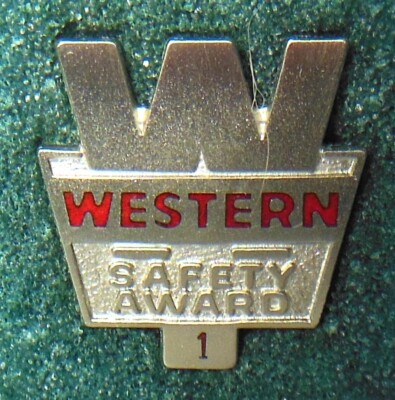 The WESTERN Company Gas/Oil employee service award Tie/ lapel pin advertising