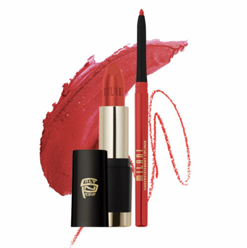 Kit de lápiz labial mate Milani Salt-N-Pepa edición limitada + revestimiento push it rojo - Imagen 2 de 6