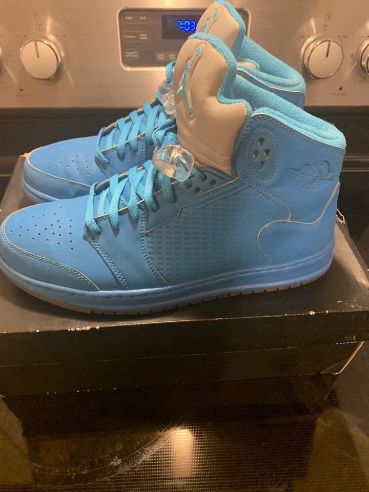 Jordan Prime 5 Orion Blue 2011 talla 10,5 metálico plateado verde azulado turquesa 429489 401 Foto 3 de 4