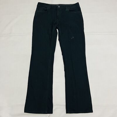 Brixton Men Black Straight Leg Denim Stretch Skater Got Emo Jeans-36x33-1411