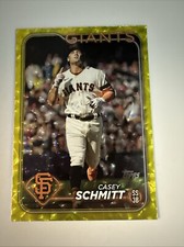 2024 Topps Casey Schmitt #403 Yellow Crackle /50 San Francisco Giants