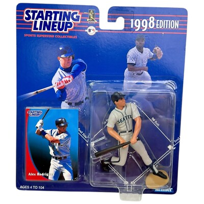 #ad #ad Starting Lineup Alex Rodriguez Action Figure MLB Seattle Mariners 1998 Edition $1.97
