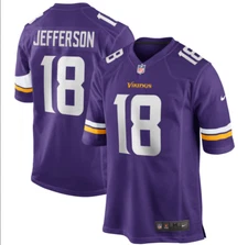  Justin Jefferson #18 YOUTH All Stitched Jersey Purple S-XL
