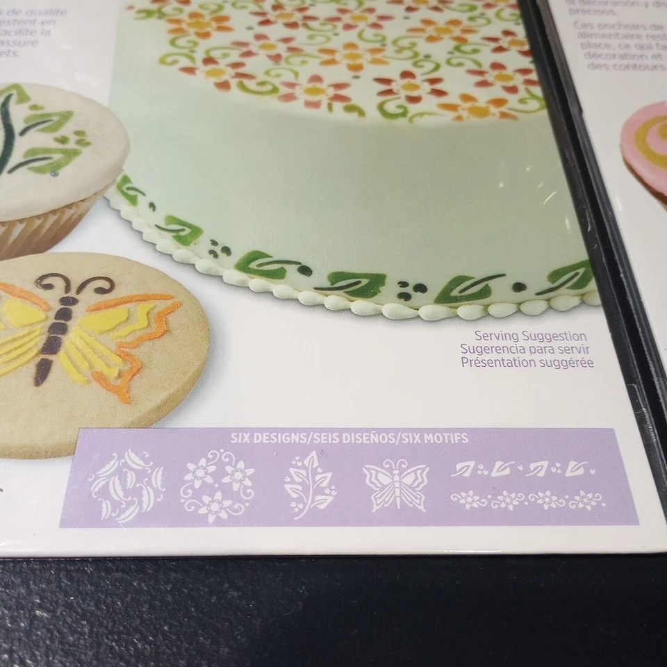 Lote de 3 plantillas con monograma Wilton Stick-N-Stay Foto 3 de 4