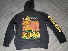 Vintage Disney Lion King Hoodie Sweatshirt I Just Cant Wait to Be King Simba XL