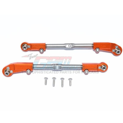 GPM Alum + Stainless Steel Adjustable Front Steering Tie Rod Orange : Kraton