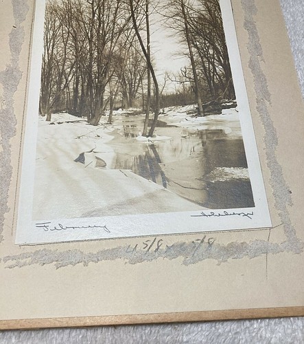 Frank Hohenberger February signed photo print historic Indiana Art winter river - Bild 8 von 9