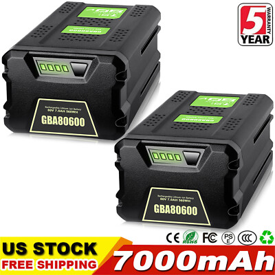#ad #ad 2X For Greenworks Pro 80 Volt 7.0Ah Lithium Battery ‎GBA80600 GBA80250 GBA80400 $224.99