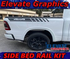 For Ram 1500 Stripes Side Bed Rail 3m Vinyl Graphics Stickers Decals 2009-2025
