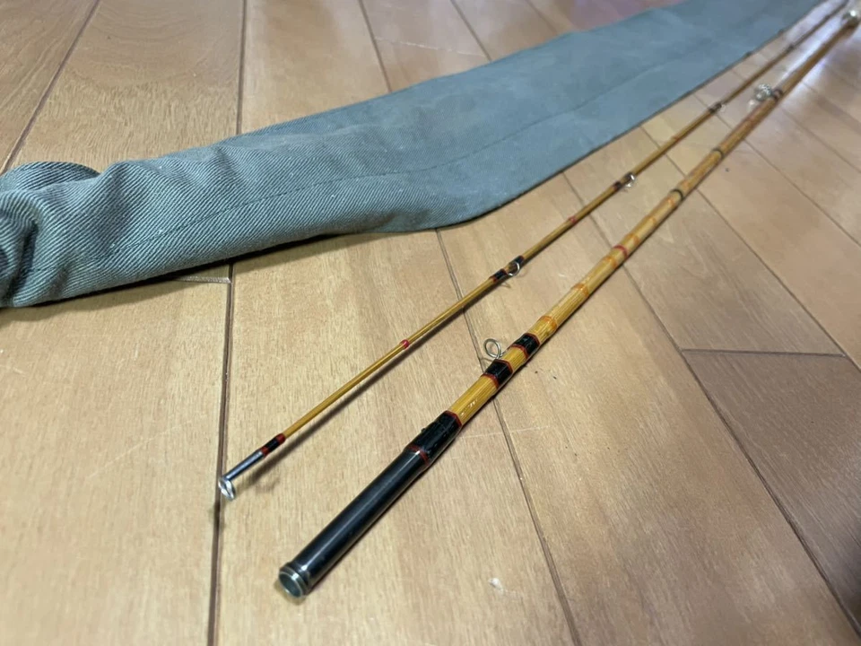 Caña de pescar con mosca Hardy Holokona the Phantom 8' #5 bambú hueco hecha en 1963 Foto 4 de 4