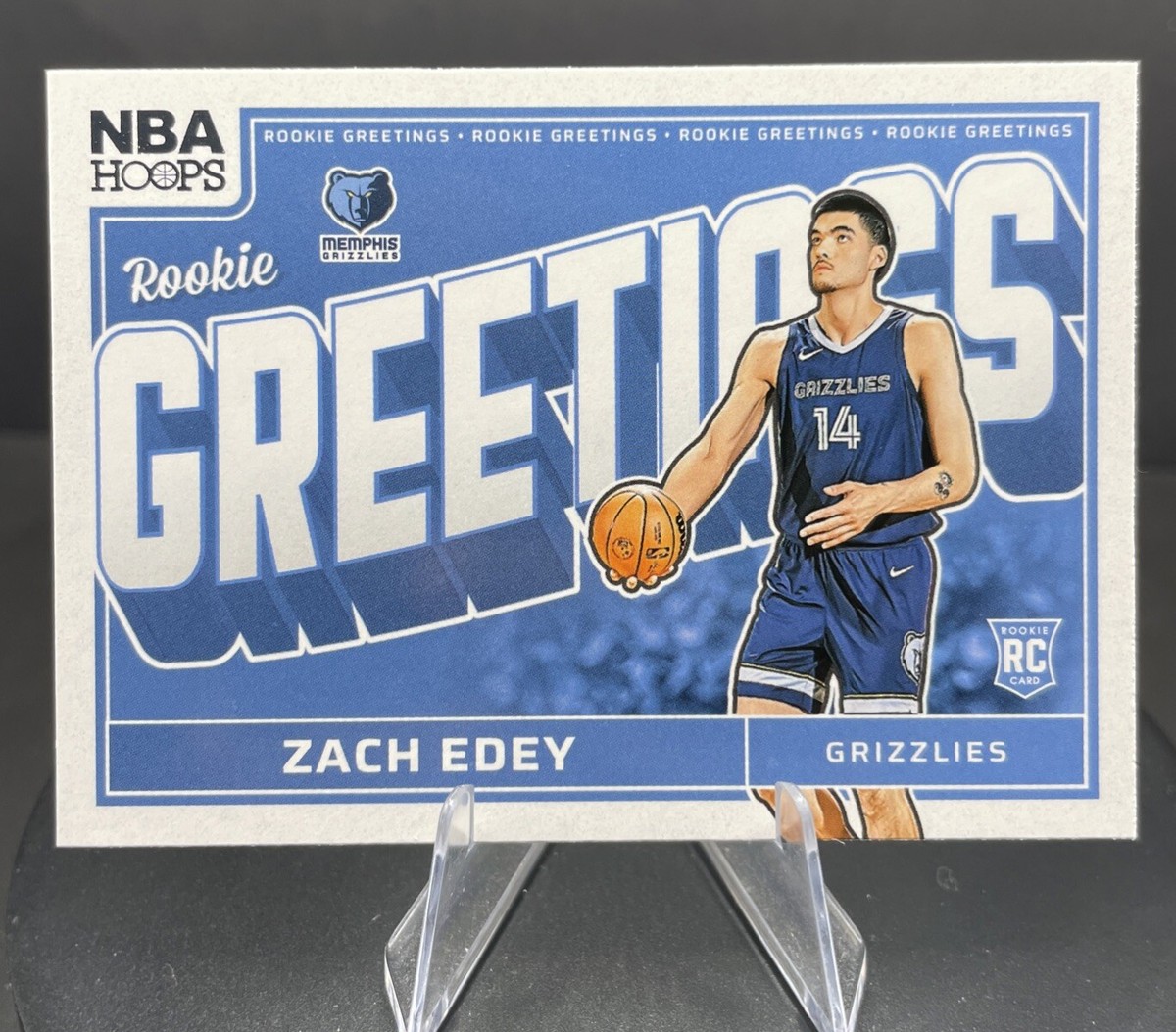NBA PANINI カード　4枚セット 2024-25 Panini NBA Hoops #4 Zach Edey Rookie Greetings RC IN-HAND