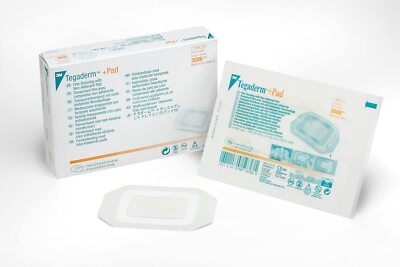 3M 3586 Tegaderm+Pad Transparent Film Dressings 3½ in. x 4 in. (Pack of 25)