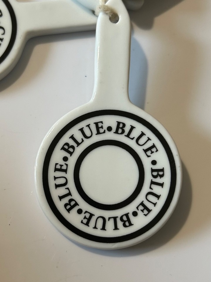 CERAMIC CHEESE BOARD LABELS ROUND HEAD SET OF 6 eBay