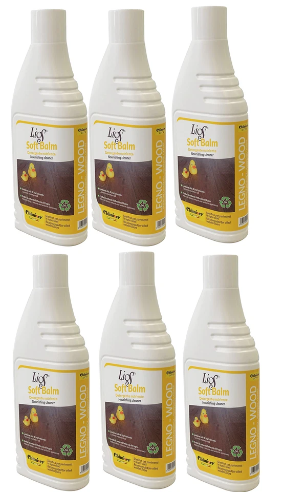 Lios Soft Balm Chimiver® Detergente pavimenti in legno Oliati Confezione da 6LT