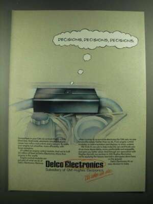 1988 Delco Electronics Ad - Decisions, Decisions, Decisions
